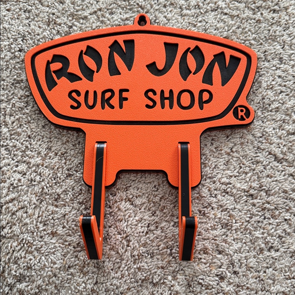 Ron Jon Bright Orange Surf Shop Hook